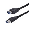 Kabel USB Złącze A USB A Złącze B USB A dł. 1m Przewód przedłużający USB USB 3.0 kolor: Czarny