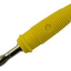 4 mm plug, solder connection, 1.5 mm², CAT O, yellow, 972518103