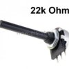 22K potencjometr mono liniowy fi 20mm; ośka 6mm
