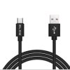 Przyłącze kabel microUSB - USB HQ czarny Android Auto (50cm)