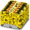 Distribution block, push-in connection, 0.14-2.5 mm², 12 pole, 17.5 A, 6 kV, yellow/black, 3002907