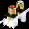 RCA connector, PCB, 2-fold