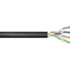 Kabel U/Utp Kat. 5E 100M Pe Drut Czarny, Zewnętrzny Żelowany Dk-Tp512-1 /100M/