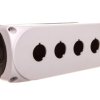 Obudowa kasety 4-otworowa 22mm szara IP67 LPZP4A8