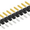 Pin header, 10 pole, pitch 2.54 mm, straight, black, 10080477
