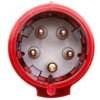 Wtyczka Przenośna 5P 16A 400V Czerwona Ip44 P17 Tempra Pro 555129