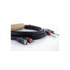 Cordial 14839 Jack / RCA Audio Cable Black PVC 1m Twin Audio & Video Assemblie