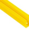 Pasek zasłaniający na profile, Żółty, PP, 8mm, dł. 2m 10-elem., RS PRO