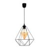 Lampa Wisząca Alambre Black 1Xe27 4W Żarówka W Zestawie Mlp4130 Milagro