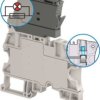 Screw terminal block, screw connection, 4.0 mm², 2 pole, 6.3 A, 6 kV, dark gray/gray, 1SNK506413R0000
