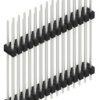 Pin header, 30 pole, pitch 2.54 mm, straight, black, SL1426530Z