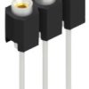 Socket header, 3 pole, pitch 2.54 mm, straight, 10129259