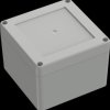 6U07111108119 Industrial housing, 104.8 x 104.8 x 74.7mm, IP66/IP68, light gra