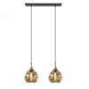 Lampa wisząca nowoczesna 2xE27 CALLISTO BLACK/GOLD