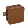 Puszka hermetyczna N/T IP54 75x75x39mm brązowa