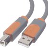 Belkin Kabel USB USB 2.0 Złącze męskie USB-A, Złącze męskie USB-B 3.00 m szary styki pozłacane , certyfikat UL CU1000cp3