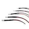 Dioda LED 5mm 12V zielona dyfuzyjna 200mcd 22mA przewodem 20cm