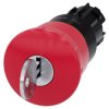 SIRIUS ACT, PRZYCISK GRZYBKOWY ZATRZ. AWARYJNE, 22MM, CZERWONY, 40MM, Z ZAMKIEM RONIS, ZWOLNIENIE KLUCZEM - 3SU1000-1HF20-0AA0