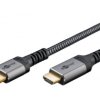 Kabel DisplayPort / HDMI 5m 2.0 4K@60Hz Sharkskin Grey