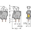 WAGO 257-746 modularna złączka do płytek drukowanych