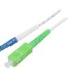SCA-LCU/OS2-020WH Patch cord światłowodowy OS2 LC/UPC,SC/APC 2m LSZH biały
