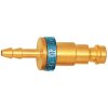 Insertion grommet, L 47 mm, 35 bar, brass, for jacks, 107643