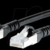 1308453000-E Patch cord RJ45 Cat.6A AWG26 S/FTP LSHF 3.0 m black