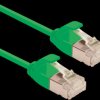 21443336 Cat.6a slim patch cable, U/FTP, green, 3m