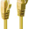 kabel LAN LINDY 48065, 1 szt., RJ45, CAT 6, U/UTP, 5.00 m, żółty