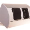 Gniazdo meblowe pojedyncze z/u 16A IP20 z wyłącznikiem aluminium/ tworzywo OR-AE-1302