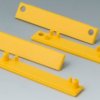 Cover strip, straight, PC, (W) 80 mm, yellow, C2201085