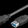 93999 USB3 cable,SUPER-SPEED,A plug>A socket 3.0m,black