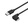 Kabel USB Złącze A USB A Złącze B Micro USB typu B dł. 1m Kabel USB-A do USB Micro-B USB 3.0 kolor: Czarny