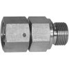 Screw-in fitting, L 48.5 mm, 160 bar, stainless steel, for compressed air, liquids, natural gas, hydraulics, 112317