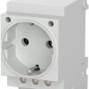 Wtyk sieciowy Gniazdo Montaż na szynie DIN 2P Typ F - niemieckie Schuko 16A