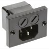 Złącze IEC IEC C14 Montaż na panelu Męski 10A Proste Schurter