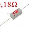 Rezystor cermetowy 0,18 Ohm 5W
