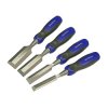 Faithfull JYGD0104 Bevel Edge Butt Chisel Set, 4 Piece