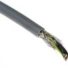 Kabel sterowniczy CY 5-żyłowy Ekranowany Polichlorek winylu PVC, 0,75 mm², 50m, 12 A, Ø 7.4mm, RS PRO