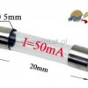 50mA bezpiecznik szklany; szybki; 5x20mm