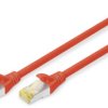 Patch cable, RJ45 plug, straight to RJ45 plug, straight, Cat 6A, S/FTP, LSZH, 10 m, red, DK-1644-A-100/R