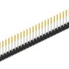 Pin header, 30 pole, pitch 2.54 mm, straight, black, 10054312