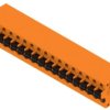 PCB terminal, 17 pole, pitch 5 mm, AWG 24-12, 20 A, spring-clamp connection, orange, 1331870000