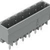 Pin header, 6 pole, pitch 5 mm, straight, gray, 231-136/001-000