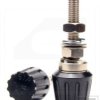 Zacisk laboratoryjny 100A 8mm, bakelit, czarny; ZL100/BL SIP