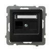 AS Gniazdo komputerowe pojedyncze kat.5e MMC czarny GPK-1G/K/m/33 OSPEL