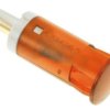 Signal light, 24 V (DC), orange, 30 mcd, Mounting Ø 12 mm, LED number: 1, QS121XXO24