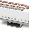 Distribution block, push-in connection, 0.2-6.0 mm², 19 pole, 32 A, 6 kV, white, 3273648