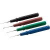 Micro spatula oiler kit, ESD, black, blue, green, red for lubricant, BRBGESD