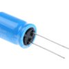 Kondensator 100μF 100V dc Radialny, Otwór przelotowy Nichicon roztaw: 5mm 12.5 x 20mm